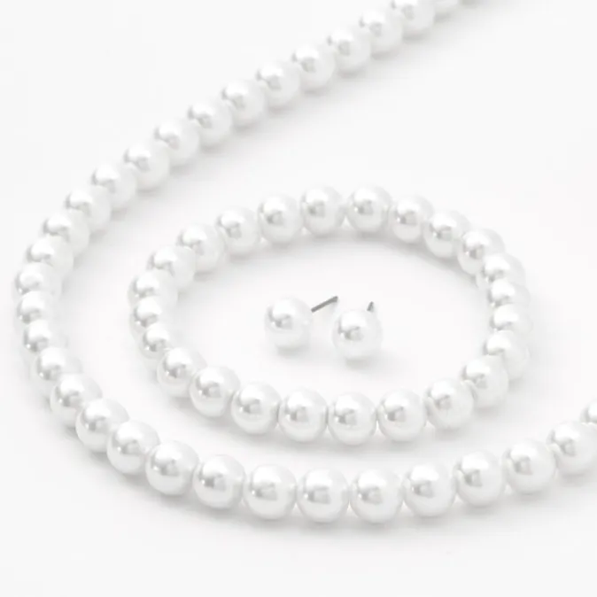 ICING White Pearl Jewelry Set - 3 Pack