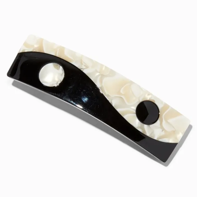 ICING Yin Yang Rectangle Hair Barrette